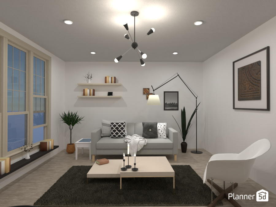 Cozy Scandinavian room : Design battle contest #7164670 by Gabes