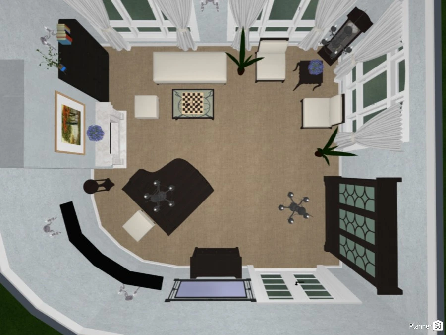 #3 Design battle: Living with piano #82100 by PisiKing