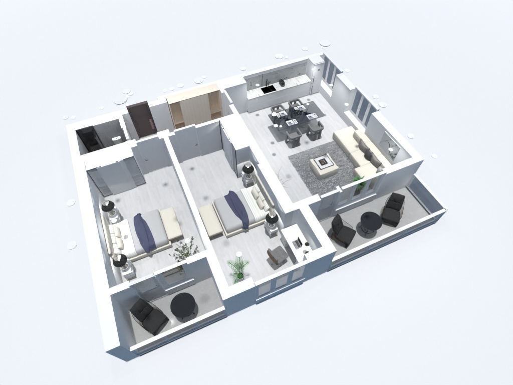 3 otaq #23947387 by Baki evler