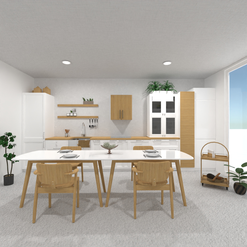 Brown and White Kitchen #11548932 by Editors Choice