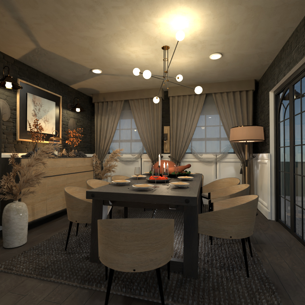 DB: Thanksgiving Day - room shell copy #15877811 by Editors Choice