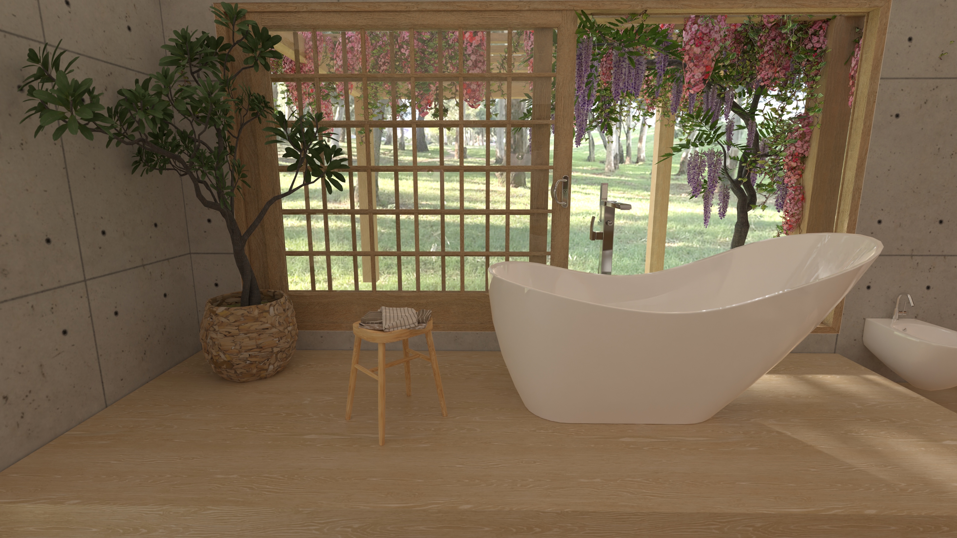 Japandi- Style: Bathroom B #28278832 by Moonface