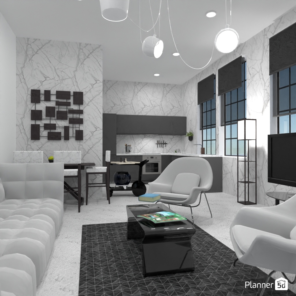 LOFT interior style - Free Online Design | 3D House Ideas - by Planner 5D