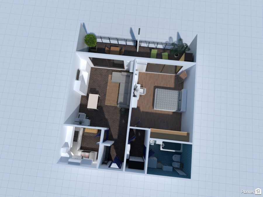Casa Nuova 3D primo rendering #3756237 by denise corbetta