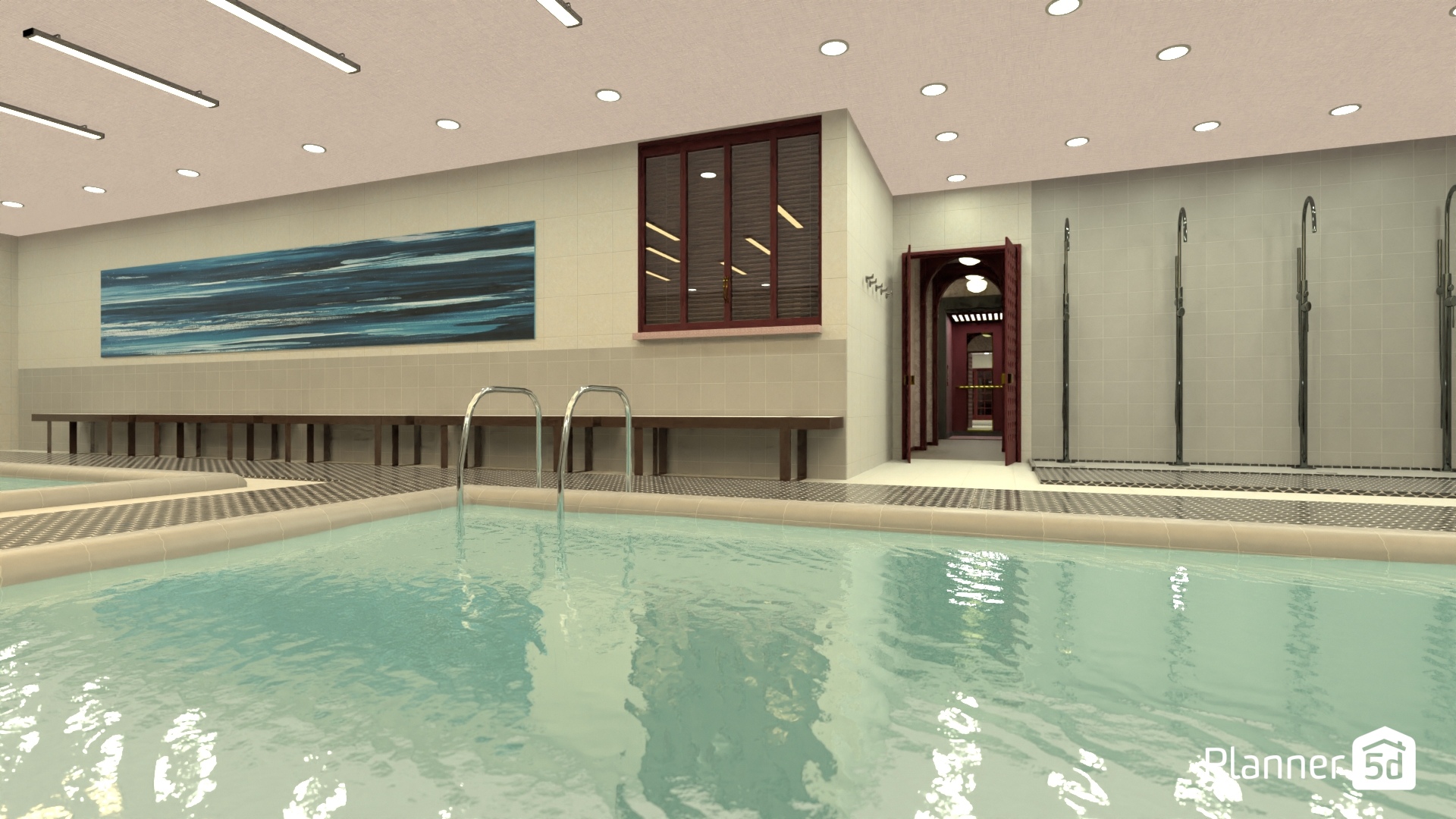 piscinas de centro deportivo #25267604 by Yolanda Infante Garrido