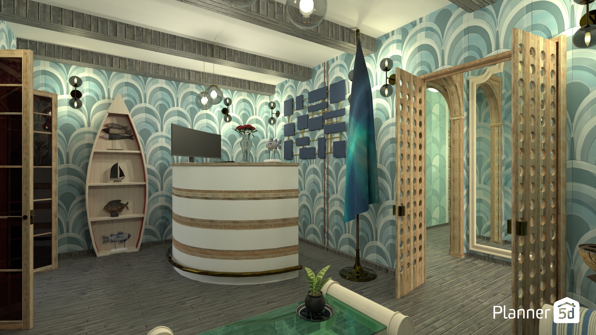 recepción centro deportivo #25451348 by Yolanda Infante Garrido