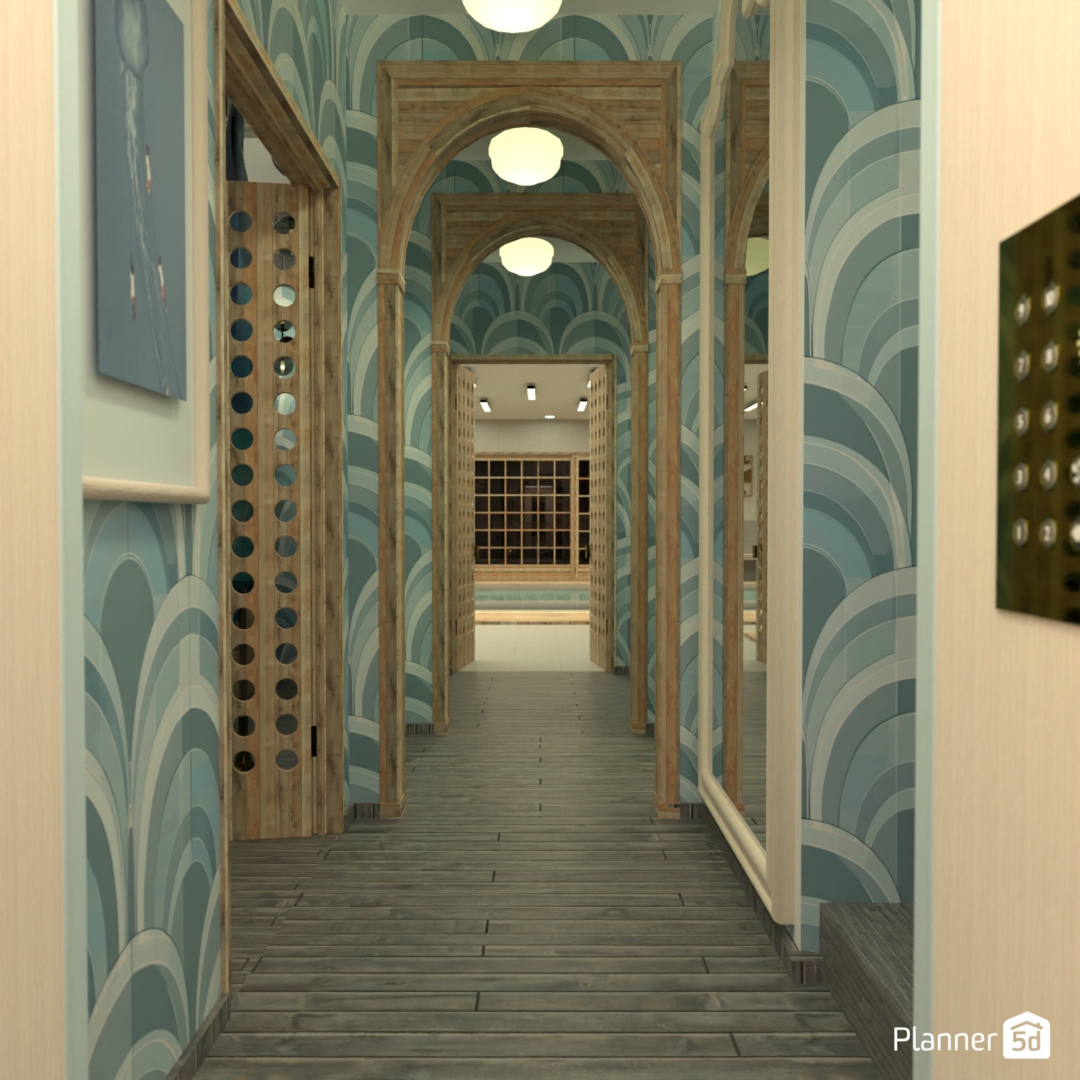 pasillo de centro deportivo #25451604 by Yolanda Infante Garrido