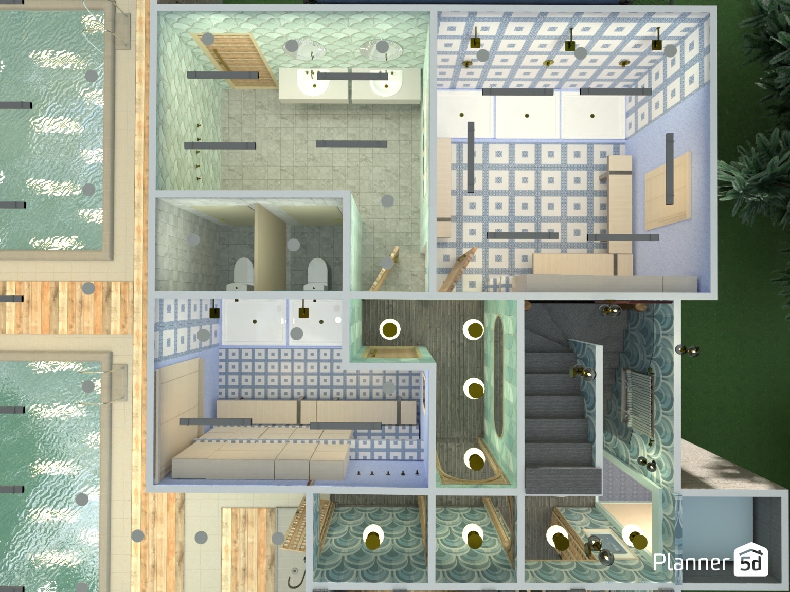 vestuarios de centro deportivo #25451768 by Yolanda Infante Garrido