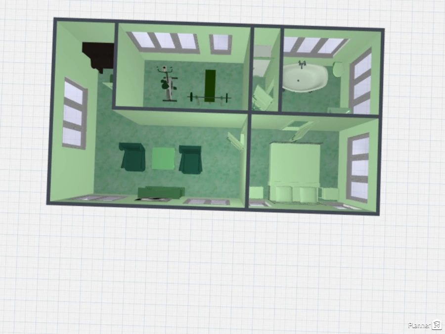 Green (color) House #3015828 by :Tetsu: