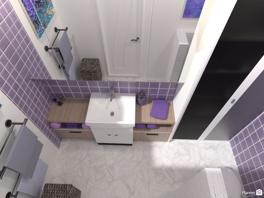 Bathroom purple crazy #2000667 by Wilson