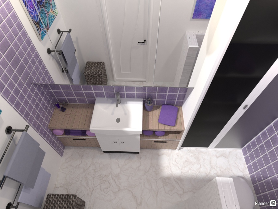 Bathroom purple crazy 2000667 by Wilson image