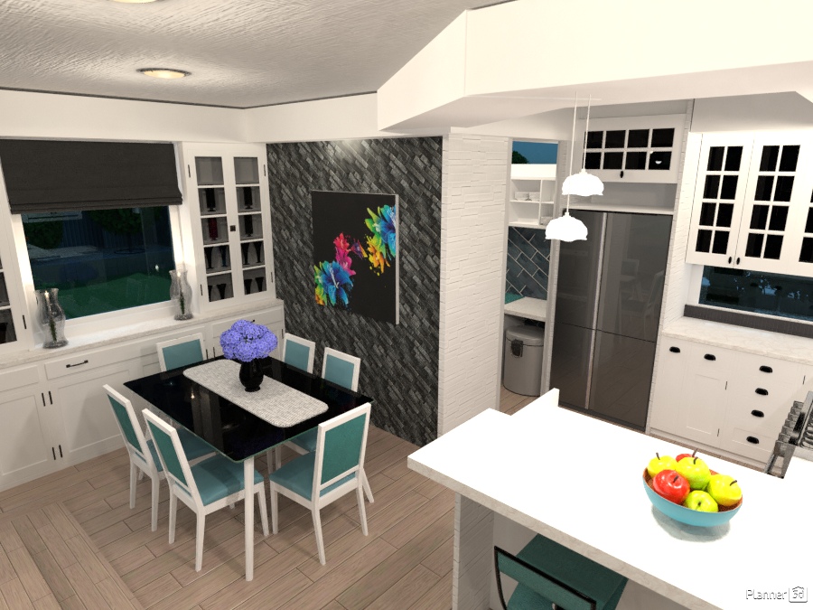 Kitchen + Walk in pantry and and dining area #2000747 by Wilson