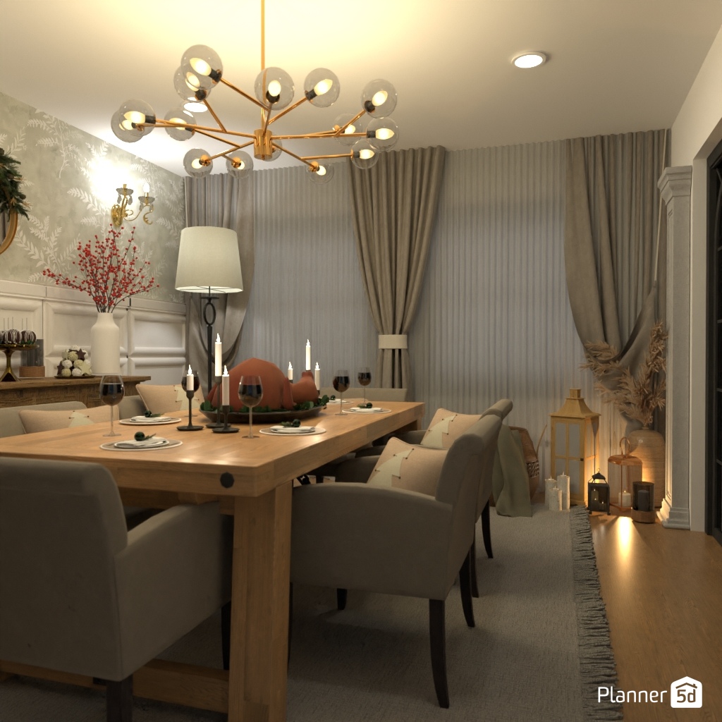 DB: Thanksgiving Day - room shell copy #23461027 by Editors Choice