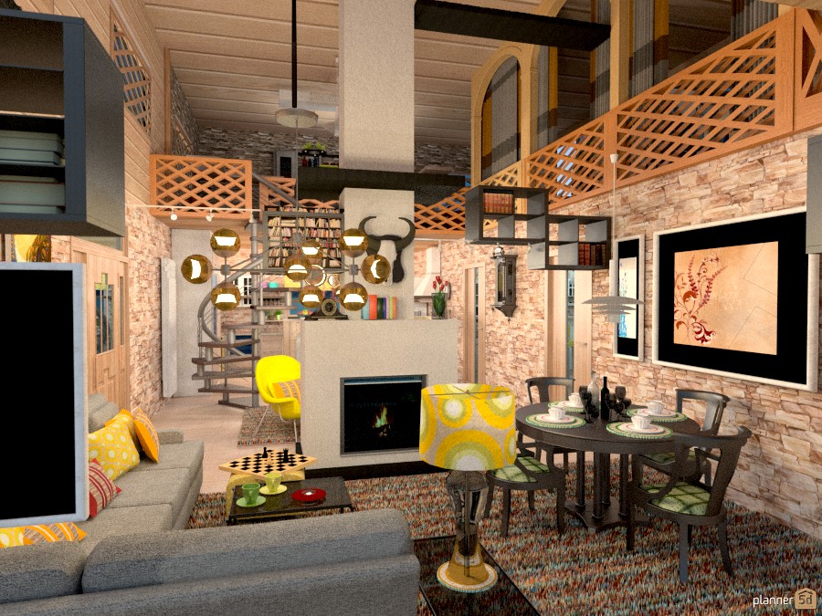 Cascinale di Campagna:Vista sul salone #1017922 by Micaela Maccaferri