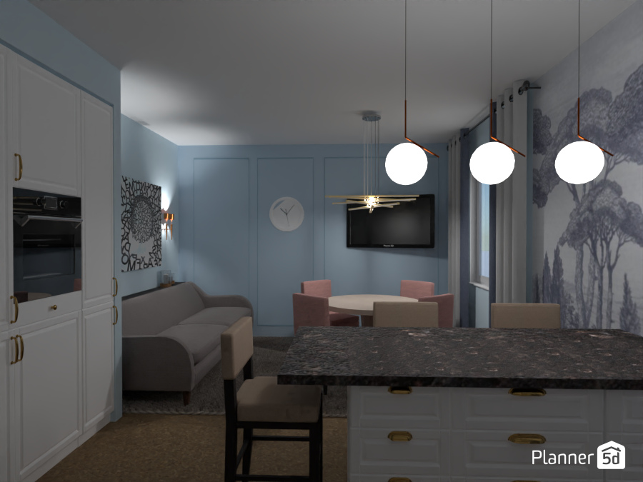 Кухня-гостиная #8365873 by Ольга