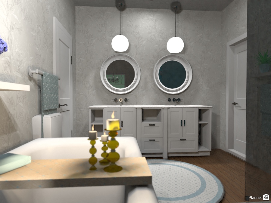 Jack and Jill Bathroom #2071468 by Jason Chandler Grimes