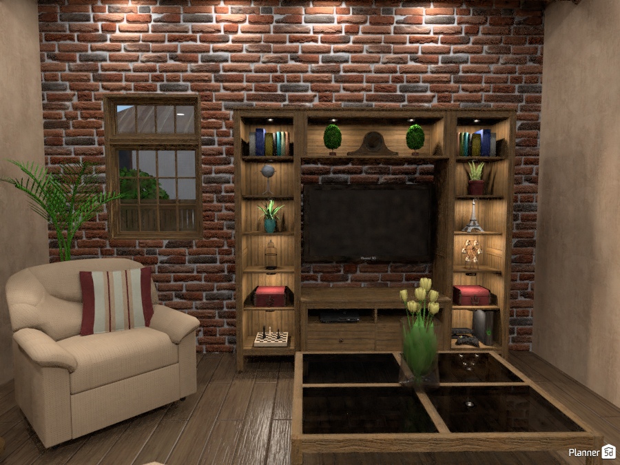 Brick Wall Free Design 3d House Ideas Jason Chandler Grimes By Planner 5d - Brick Wall Pattern Images