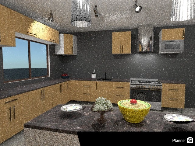 Classic kitchen and dining room design - Free Online Design | 3D Floor ...