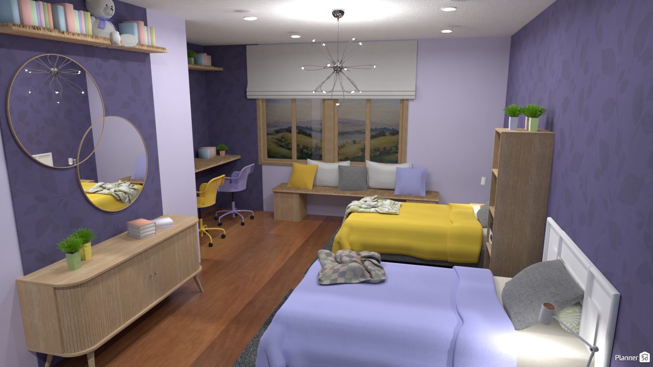Dormitorio para gemelos | Batalla de diseño 5566105 by Hall Pat image