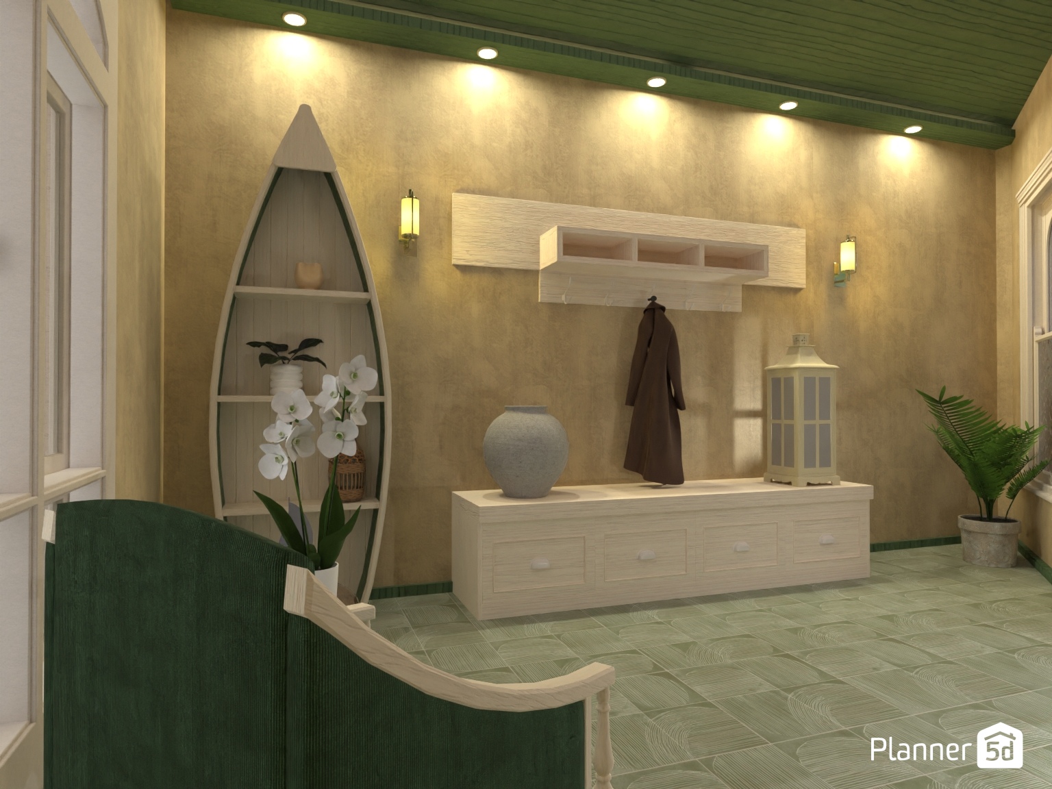 Recibidor marinero: calidez natural y acentos costeros #34412194 by Yolanda Infante Garrido