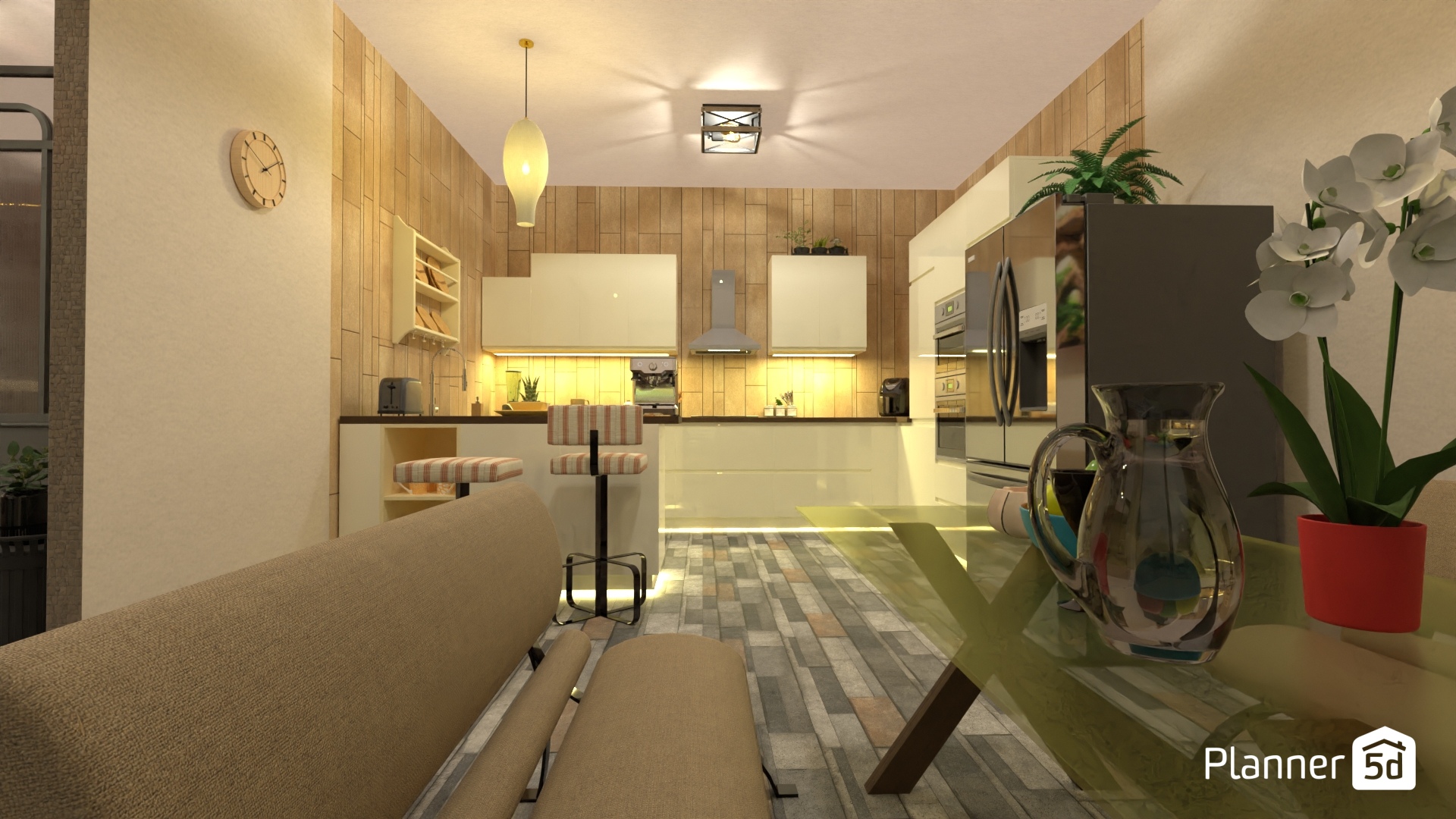Cocina abierta en madera y luz #4002940 by Yolanda Infante Garrido