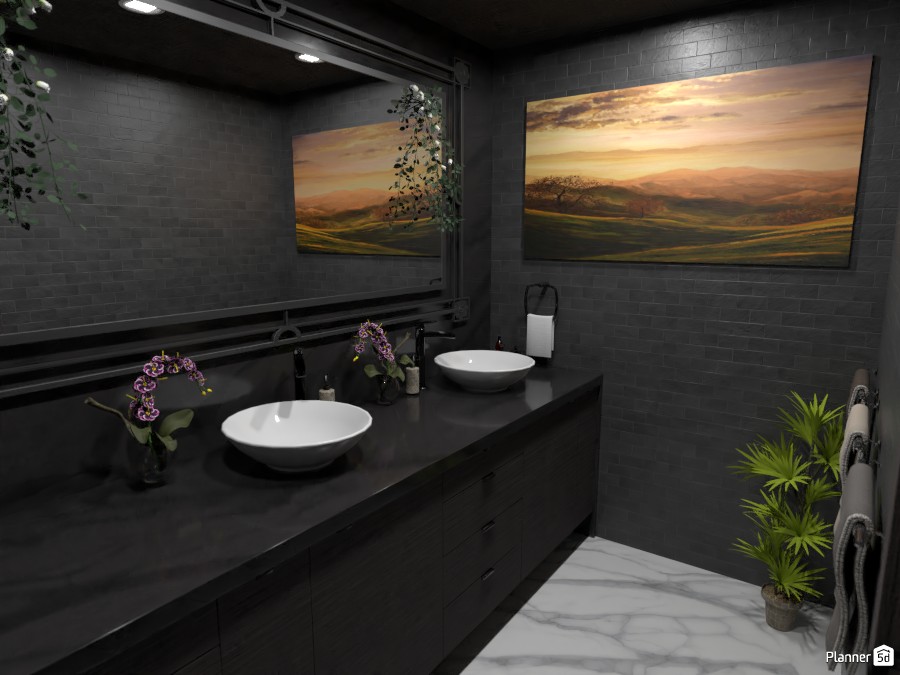 black marble bathroom #3885100 by maria