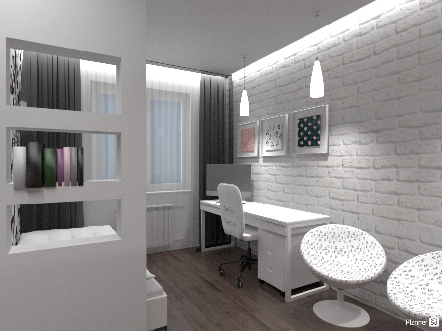 Узкая спальня (детская) вариант 4,5 #1292050 by Ольга Строева