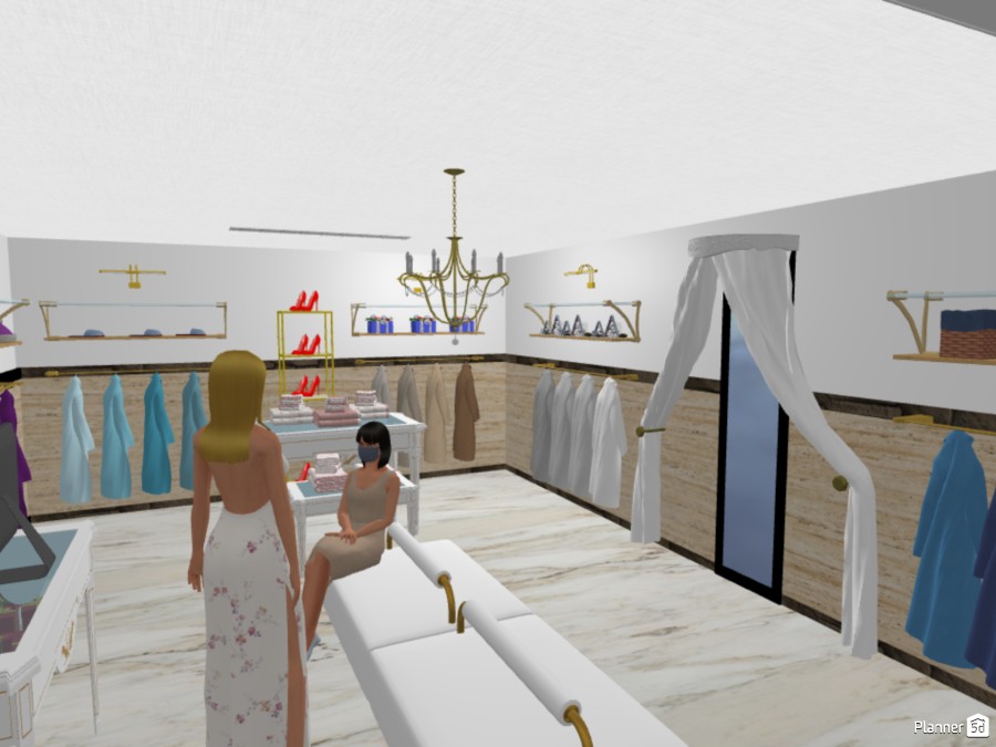 Clothing Store Design Free Online Design 3D Floor Plans by Planner 5D