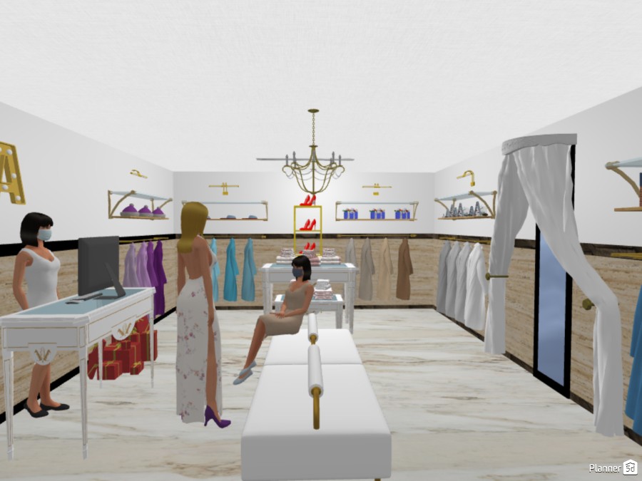 Clothing Store Design Free Online Design 3D Floor Plans by Planner 5D