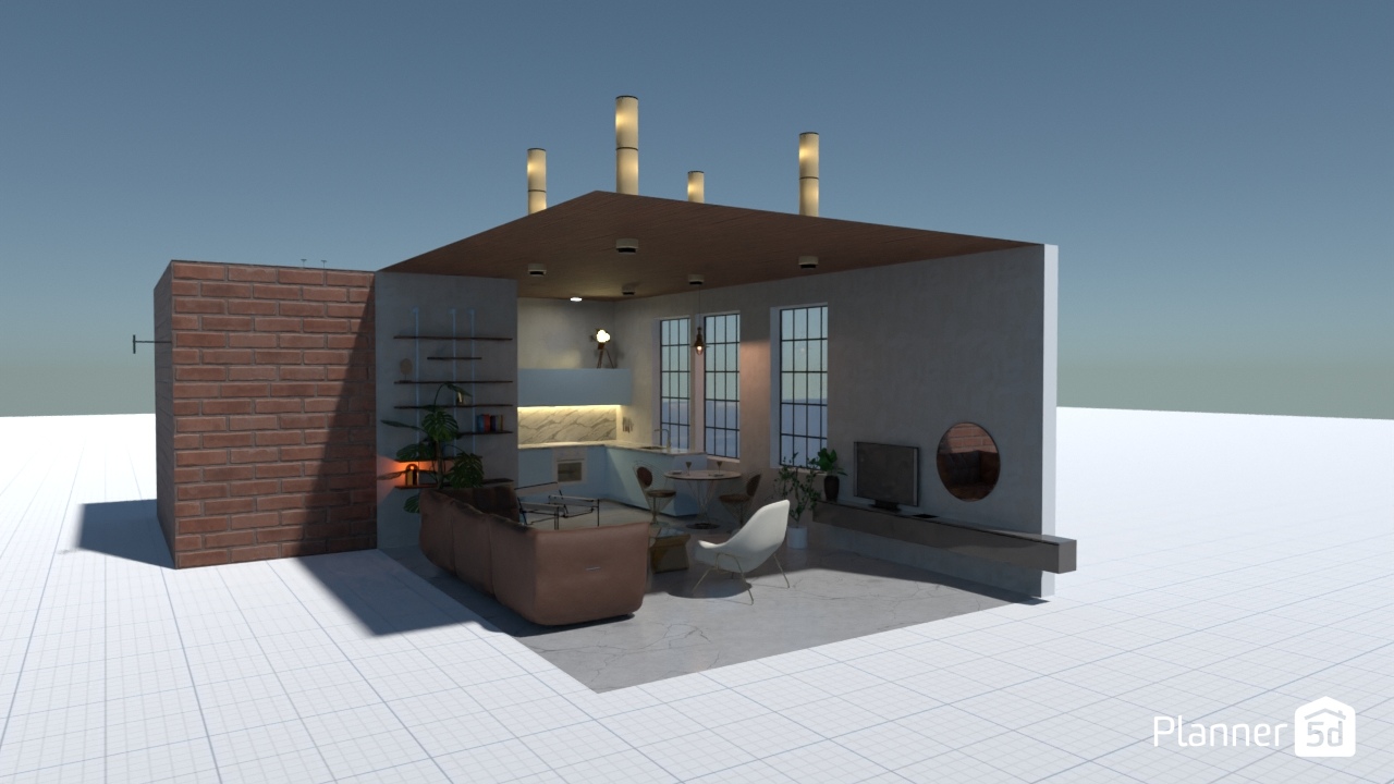 Cópia de LOFT interior style #23375638 by Virna Oliveira