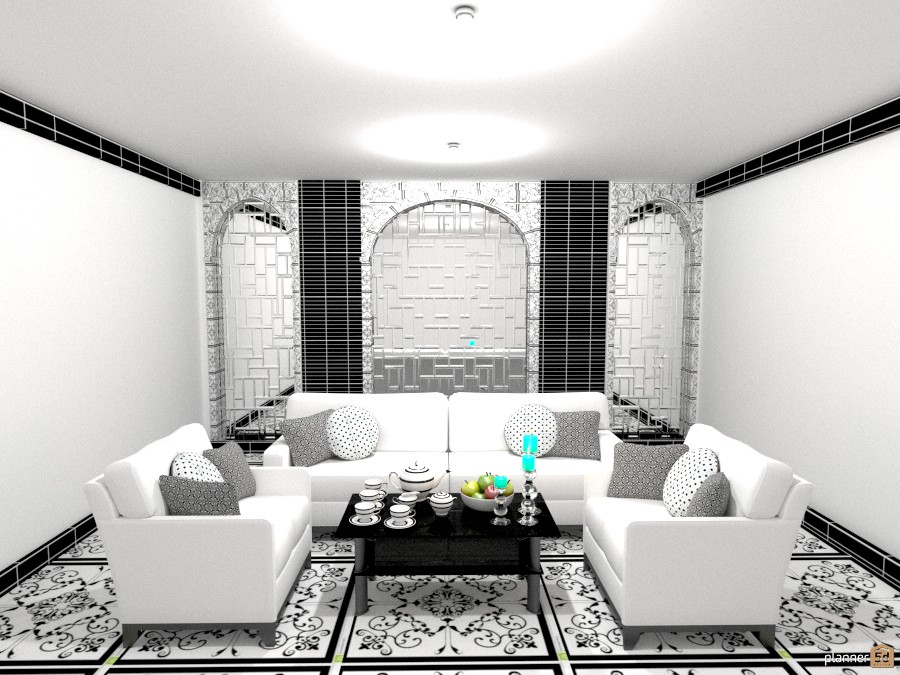 formal b n w sitting room #1017490 by Joy Suiter