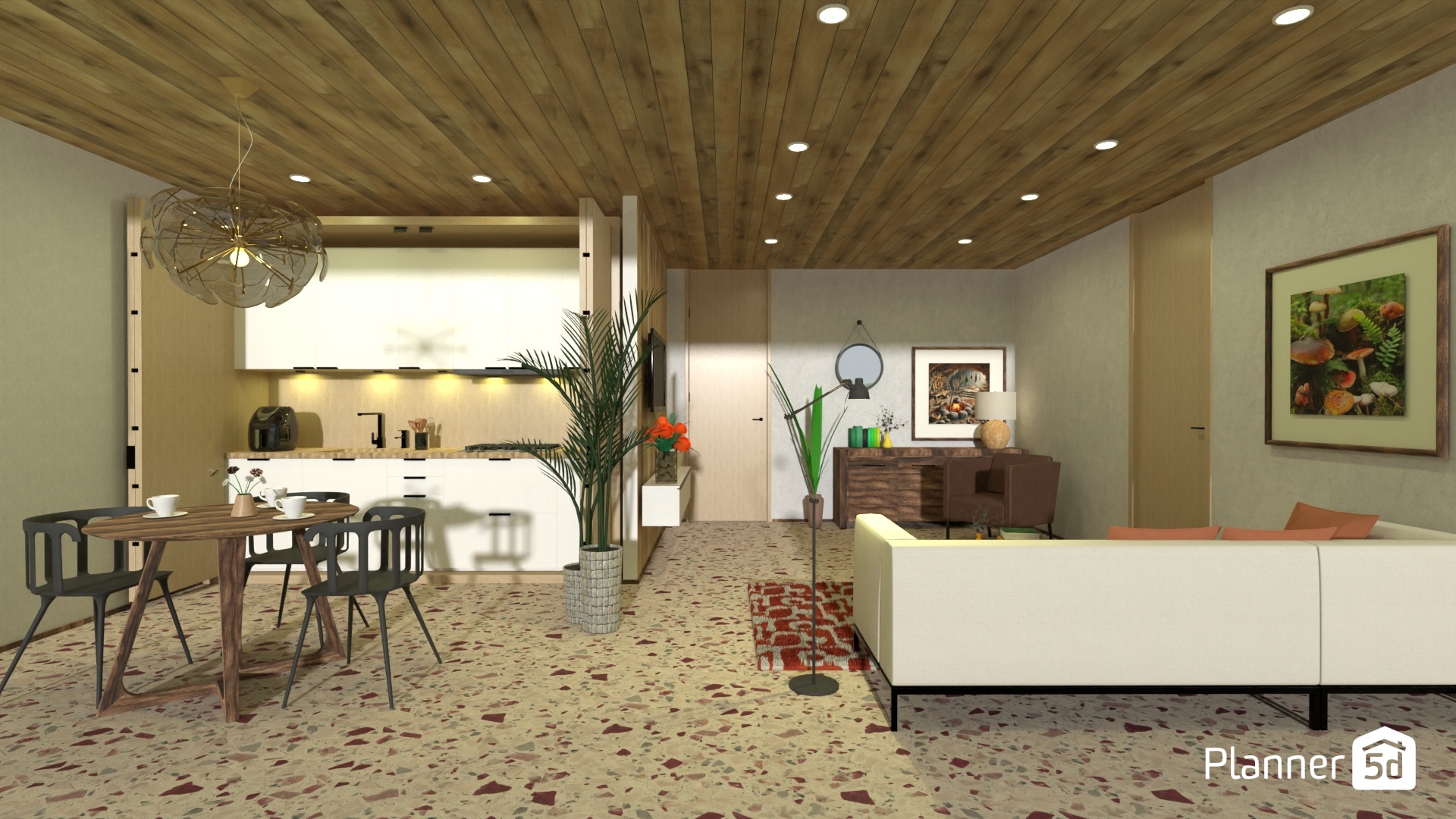 funcionalidad entre madera y terrazo #30219876 by Yolanda Infante Garrido