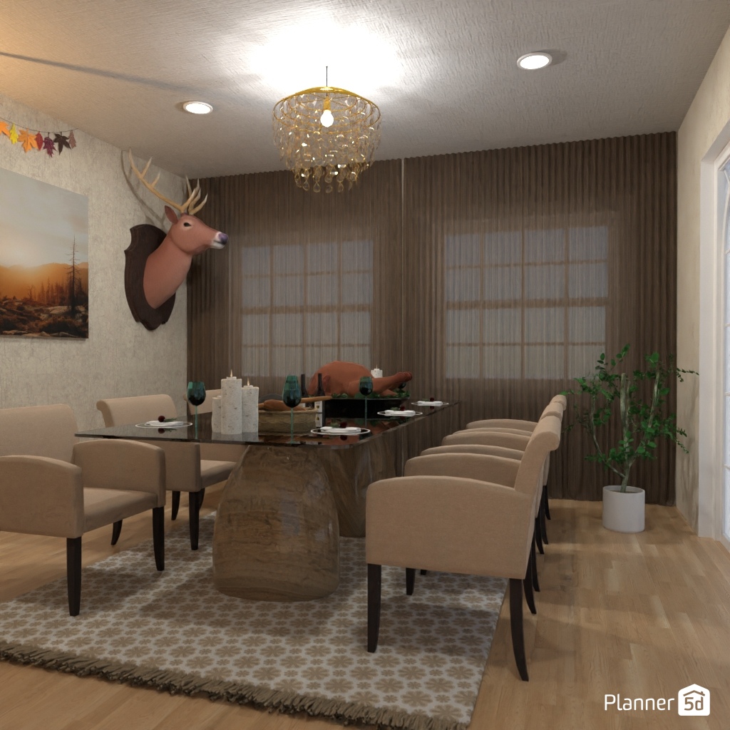 DB: Thanksgiving Day - room shell copy #23404775 by Editors Choice