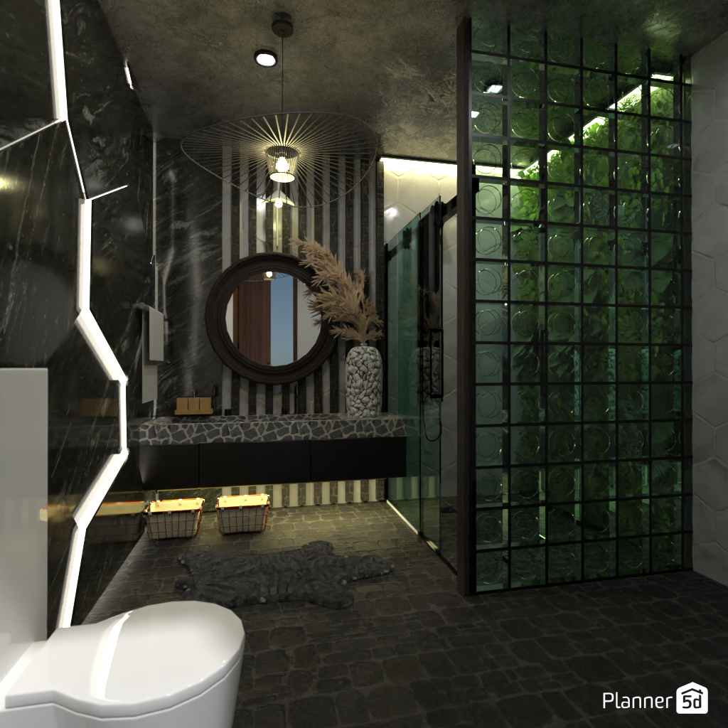 Dark bathroom #3362928 by Editors Choice