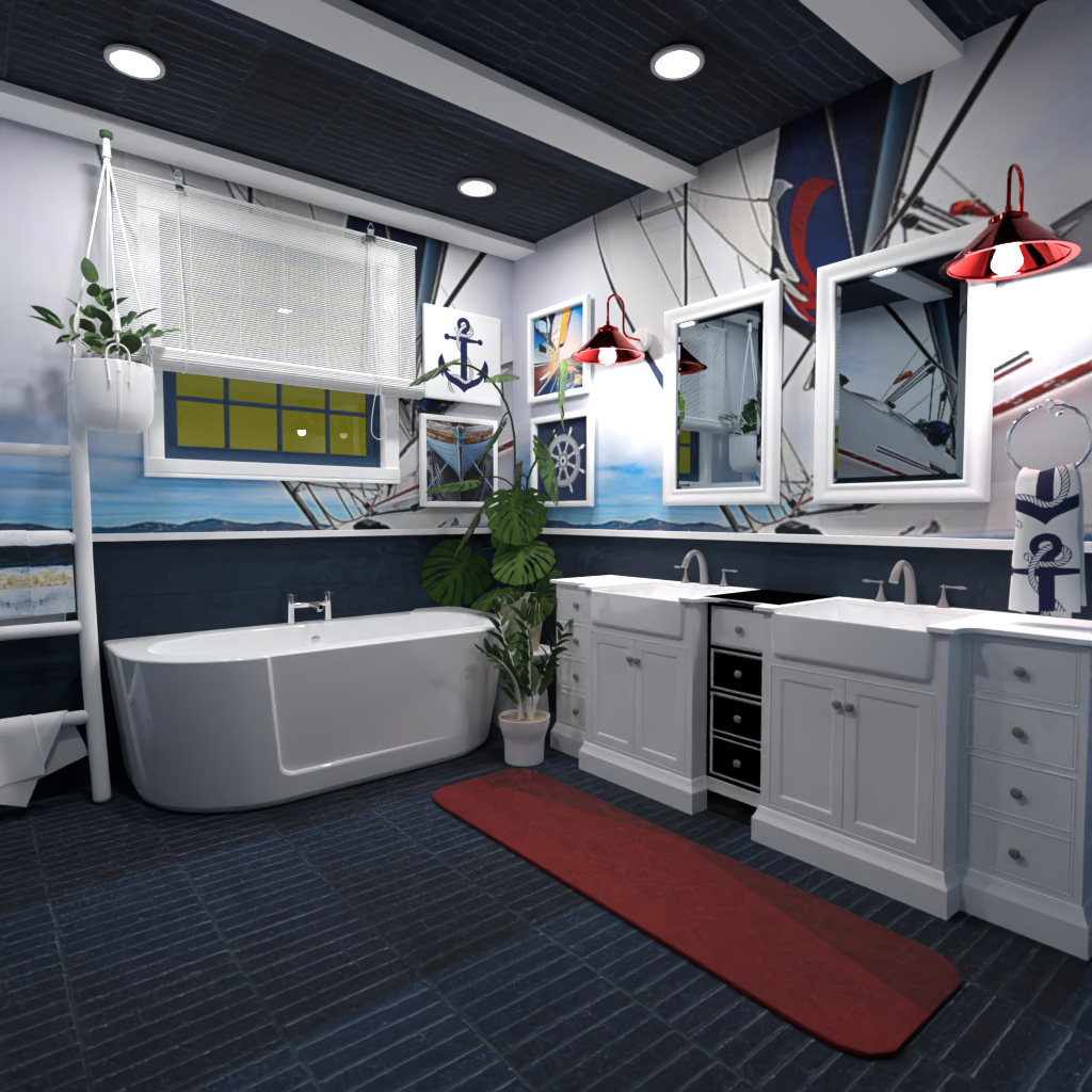 Nautical bathroom #12242659 by Editors Choice