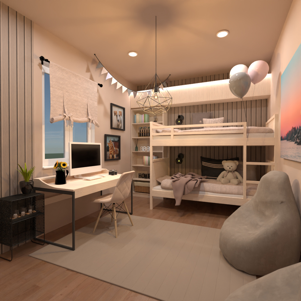 Camera con letto a castello #11944584 by Editors Choice