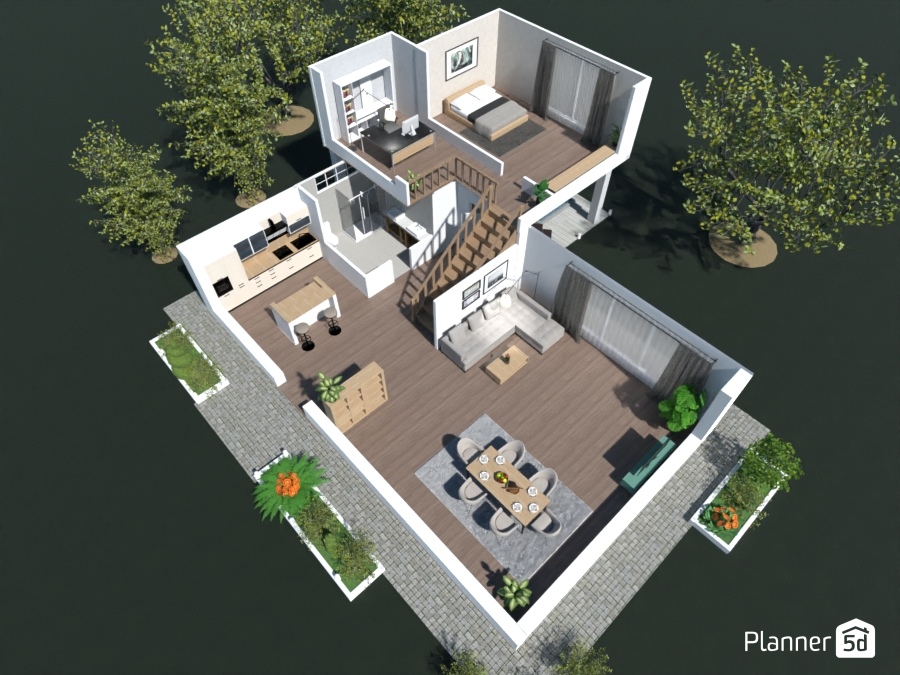 Two Story House #23481950 by anistyaw@gmail.com