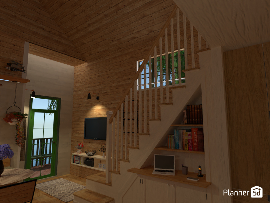 Casetta sul lago: angolo studio con entrata #6844954 by Fede Lars