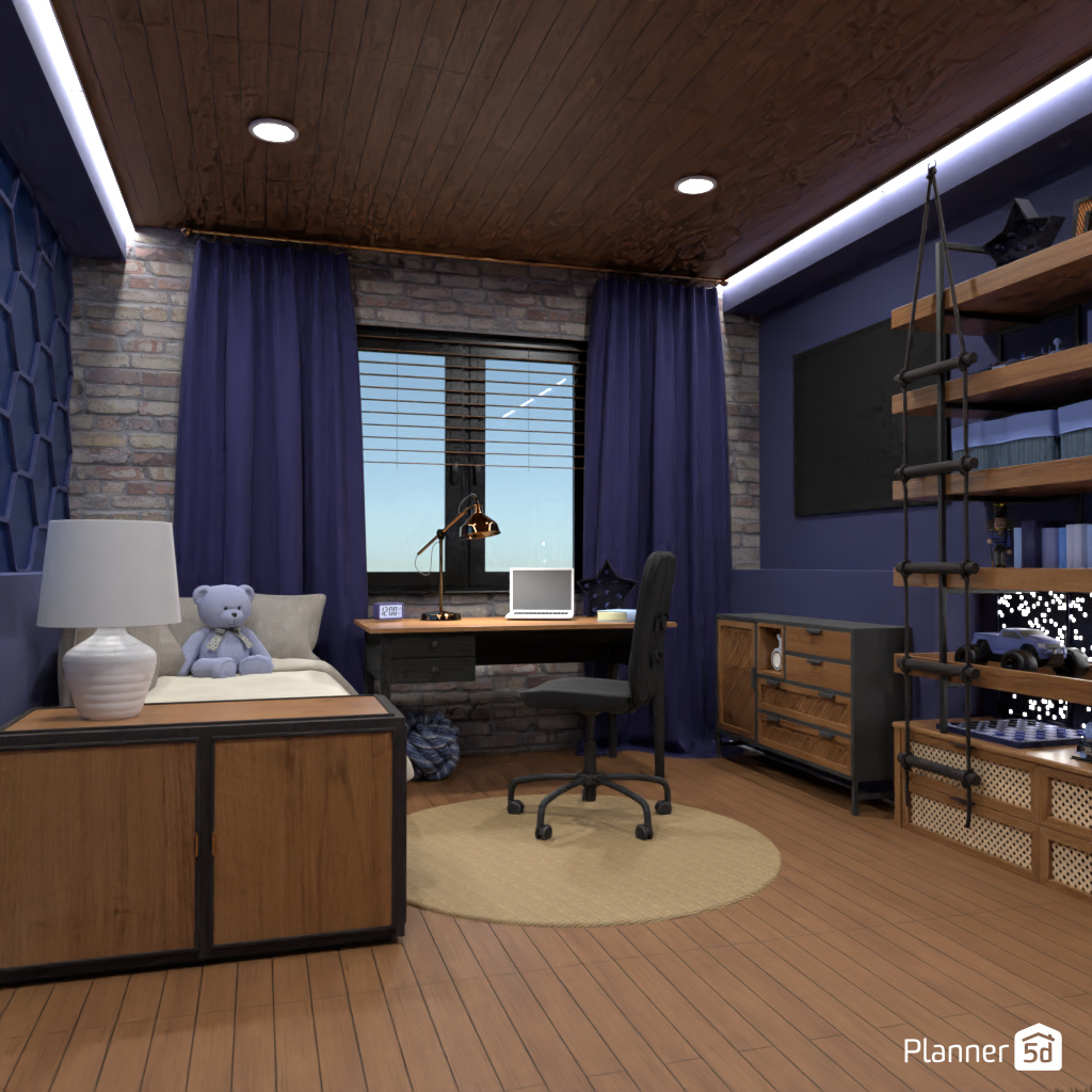 Blue children's bedroom #19513892 by Editors Choice