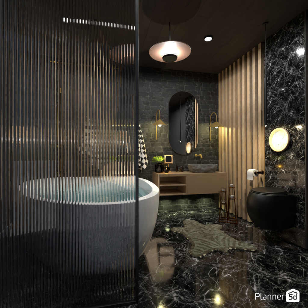 Dark Bathroom #17737747 by Editors Choice