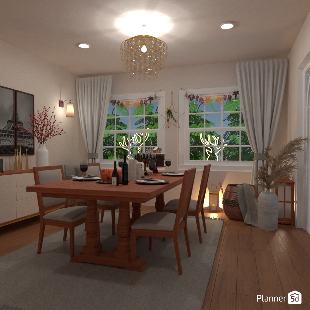 DB: Thanksgiving Day - room shell copy #23464783 by Editors Choice