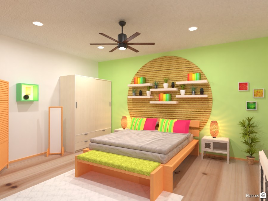 Tropical bedroom with a balcony #3787877 by Gabes