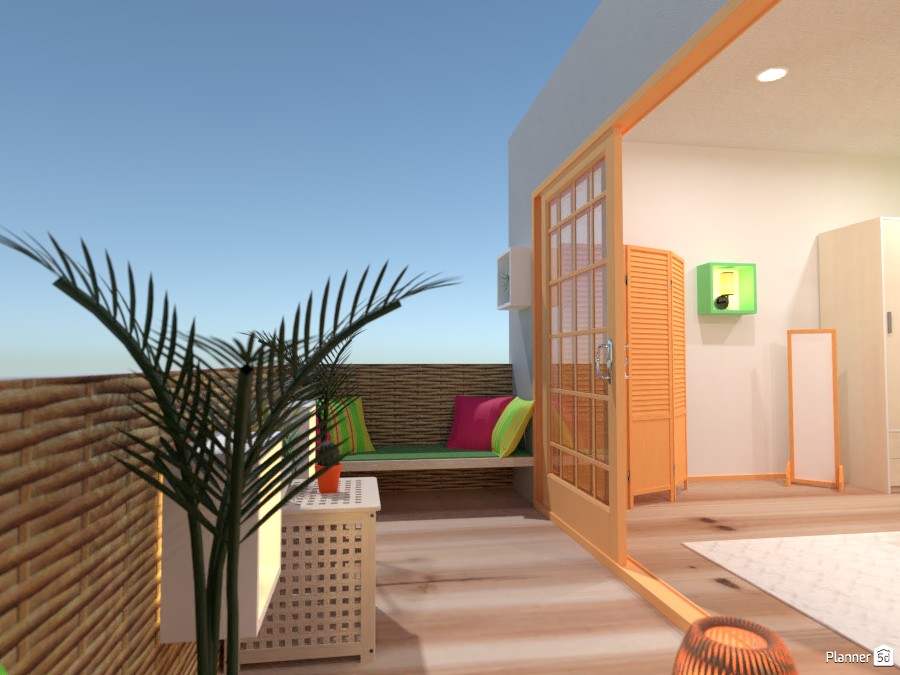 Tropical bedroom with a balcony #3787884 by Gabes