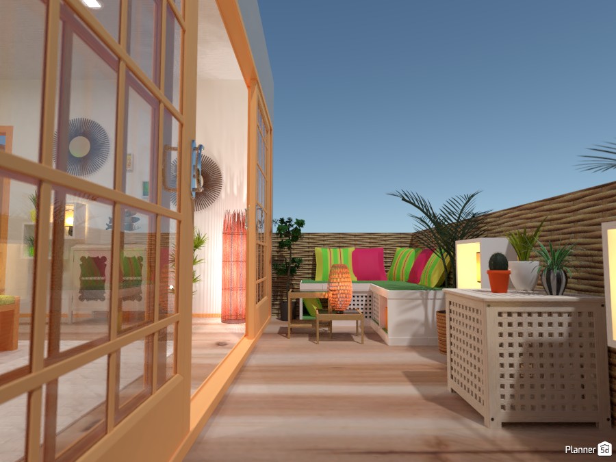 Tropical bedroom with a balcony #3787889 by Gabes