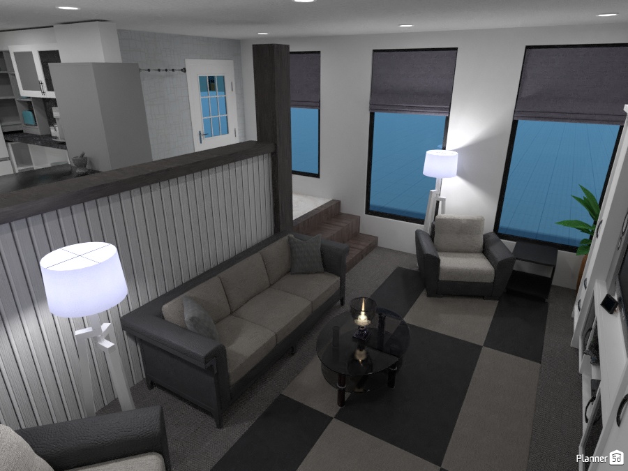 Kitchen and living open living #1987811 by Wilson