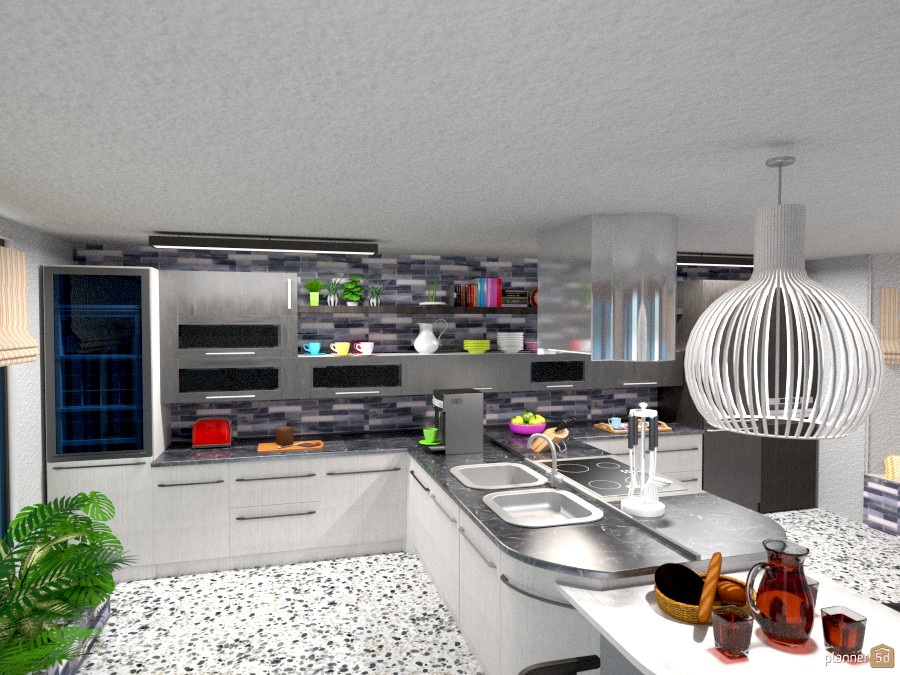 Cucina nuova - Free Online Design | 3D Kitchen Floor Plans by Planner 5D