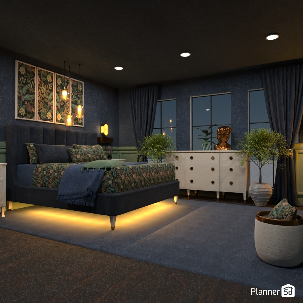 Midnight Mood Room #28914300 by Editors Choice