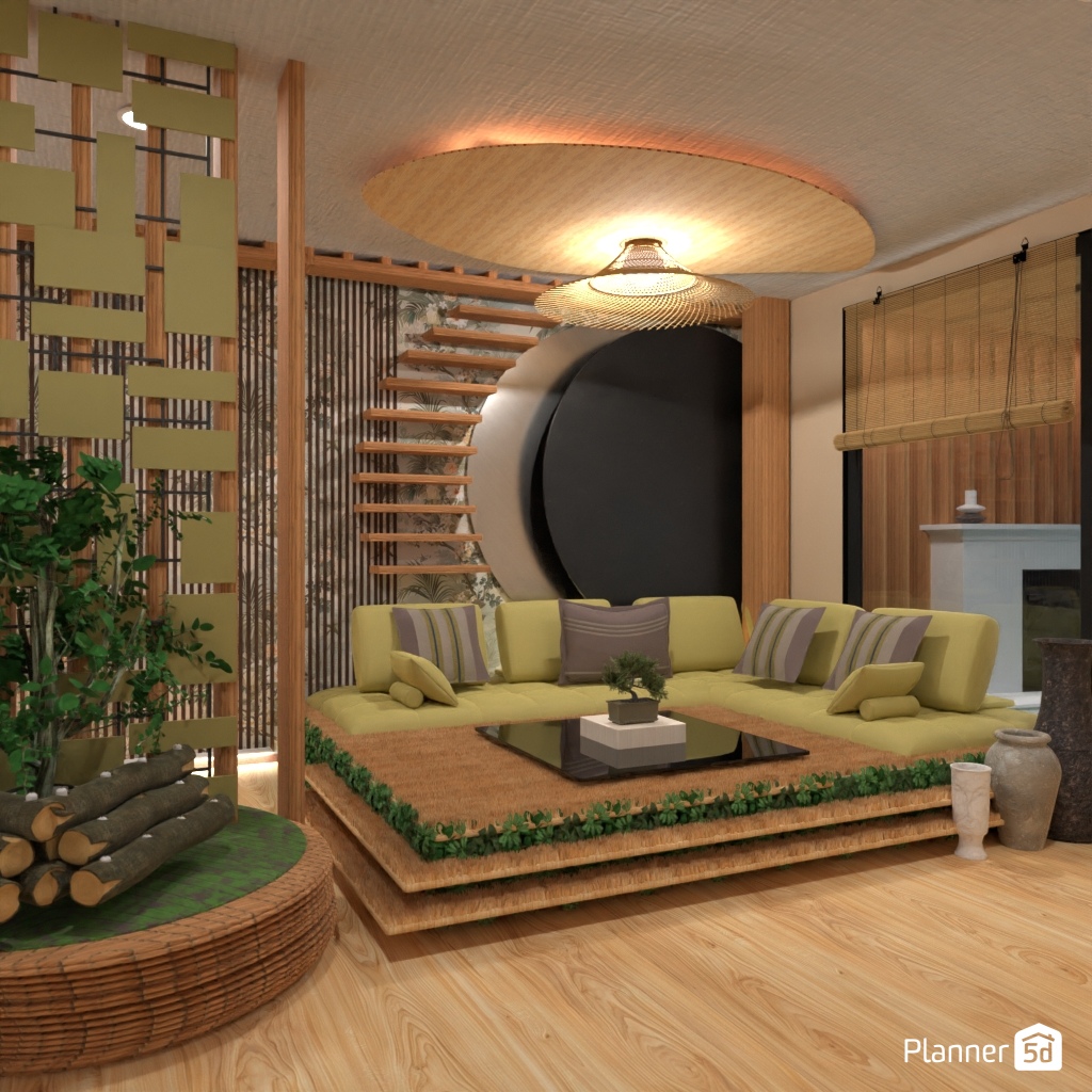 Japandi Living Room #25718780 by Editors Choice