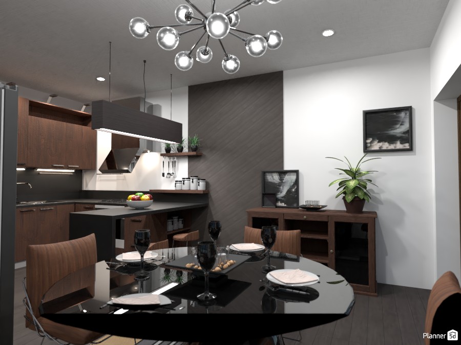 All black!: Design battle contest .... dining room #4363454 by Gabes