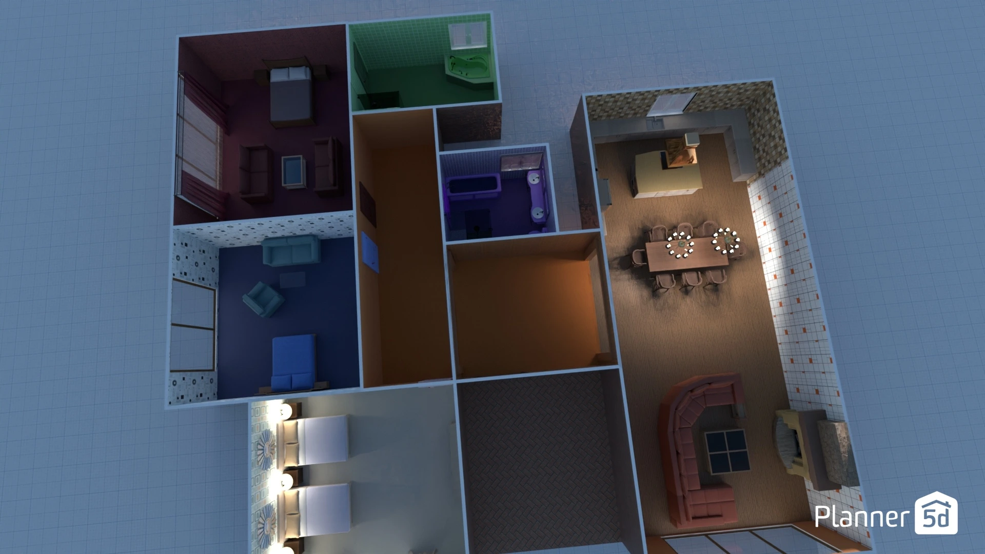 The mid-centry modern half house #3117036 by Maeve Hall Reiss Costigan